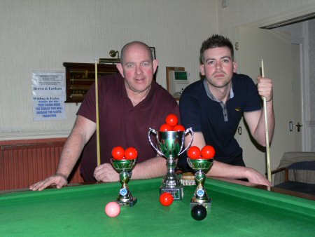 2012 P&DSL Pairs Champions Neil Greenwood and Jason Bradley who beat Adrian Wilding and Darren Eccles 2-0 in the Final.