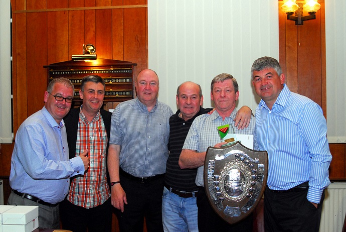 Division Two Winners 2013-14 - Olympic BC - Tom O'Connell, Carl Deaves, Peter Connolly, Brian Carroll & John Metcalfe.