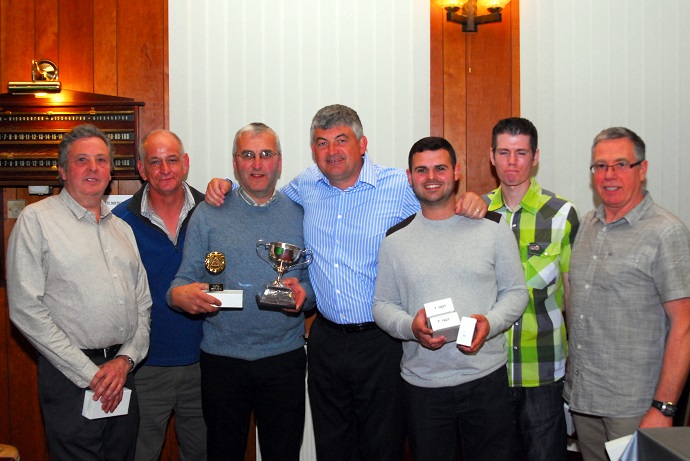 Kenney Cup Winners 2013-14 - Stanley Club B - Dave O'Hare, Ian McLeod, Chris McCann, Karl Williams, Steve Taylor & Alan O'Hare