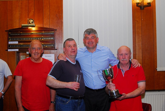 Division One Merit League Winners 2013-14 - Stanley Club A - Nick Swift, John Styles & Alan Radford.
