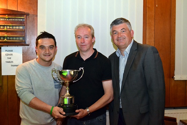 Division One Winners 2014-15 - Les Dodd SC - Martin Brown & Gareth Hibbott. 
