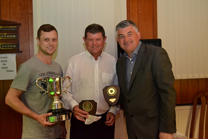 Pairs Handicap Winners 2015-16 - Steve Evans Jnr & Steve Evans Snr (Crosby Village SC).