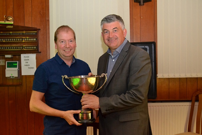 The Graham Fairclough Memorial Trophy Winner 2015-16 - Steve McBrinn (St Cuthberts) 21 Wins.
