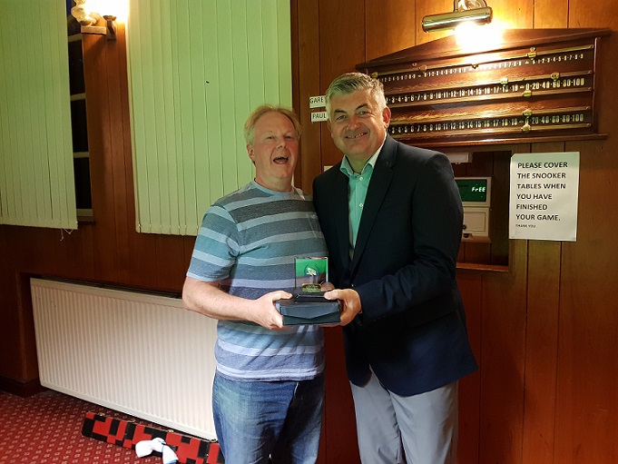 JF Wills Handicap Runner-up 2017-18 -  Alan Radford (Stanley Club) (picked up by his brother Robbie)